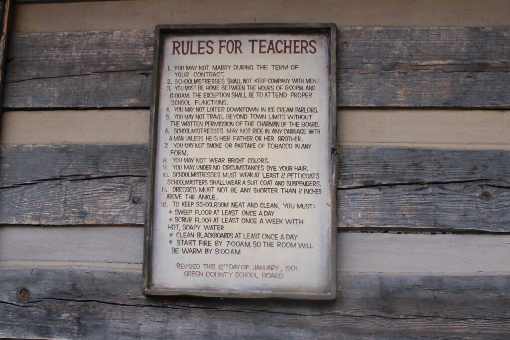 Rules for school teachers